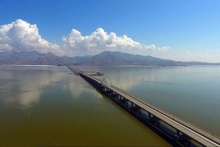 وضعیت دریاچه ارومیه در آخرین روزهای بهمن ماه