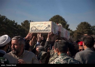 تشییع و تدفین پیکر شهید گمنام در لشگر 281 ارتش - کرمانشاه