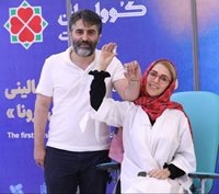 مجری زن و همسرش داوطلب واکسن ایرانی شدند + عکس