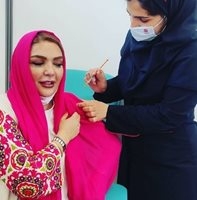 شهرزاد عبدالمجید دز دوم واکسن ایرانی کرونا را دریافت کرد + عکس