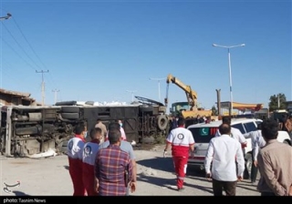 جزئیات واژگونی مرگبار اتوبوس حامل سربازان در استان یزد/ 5 سرباز جان باختند + تصاویر و فیلم