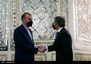دیدار رافائل گروسی مدیرکل آژانس بین‌المللی انرژی اتمی با حسین امیر عبداللهیان