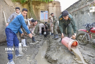 عکس/ امدادرسانی سپاه به سیل زدگان در خراسان شمالی