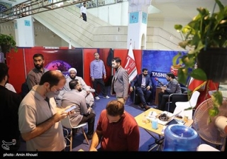 میهمانان غرفه خبرگزاری تسنیم در دومین روز نمایشگاه هم افزایی مدیریت ایران