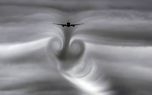 تصاویر شگفت انگیز، گردباد در دریای سیاه از نمای داخل هواپیما