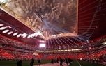 در بخشی از مراسم افتتاحیه به مرور نمادها و آهنگ‌های ادوار جام جهانی پرداخته شد