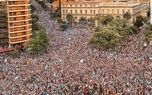 شادی مردم آرژانتین در خیابان‌ بعد از صعود به فینال