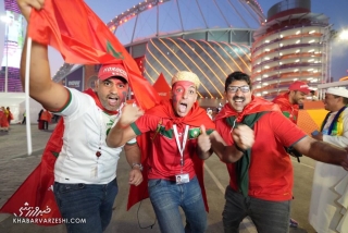 تصاویری جالب از هواداران کرواسی و مراکش/ روز یکی مانده به پایان جام‌جهانی به روایت عکاس خبرورزشی